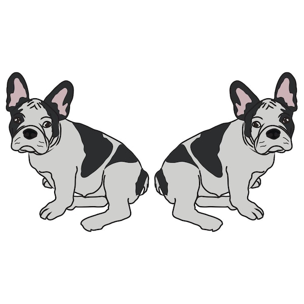 Signmission French Bulldog Dog Decal, Dog Lover Decor Vinyl Sticker D-18-French Bulldog - main